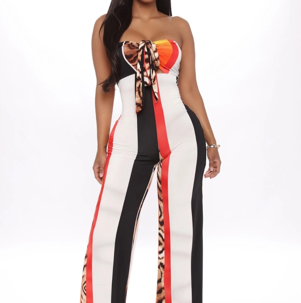 Multi color  fashion nova jumpsuit